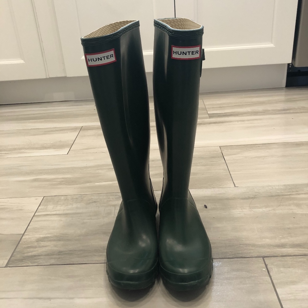 Green Hunter boots